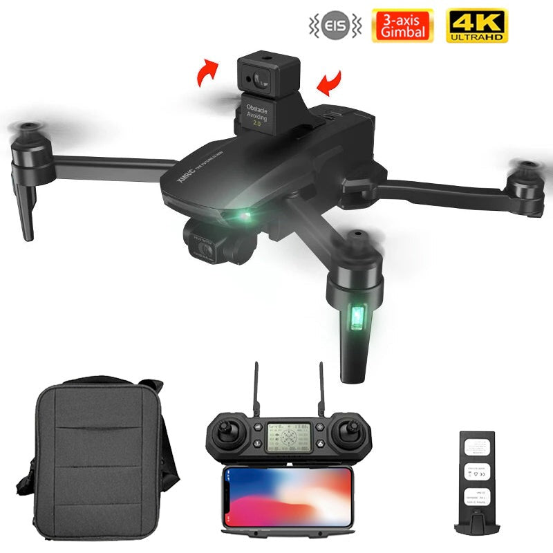 XMR/C M9 4K Drone 3-Axis Gimbal Obstacle Avoidance Brushless Quadcopter