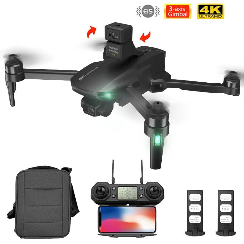 3-axis Gimbal 6K Dual Camera RC Drone GPS WIFI FPV Quadcopter Obstacle  Avoidance