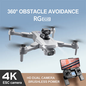 RC Drone RG108 MAX GPS 4K Dual HD Camera FPV 3Km Aerial Photography Brushless Motor Quadcopter