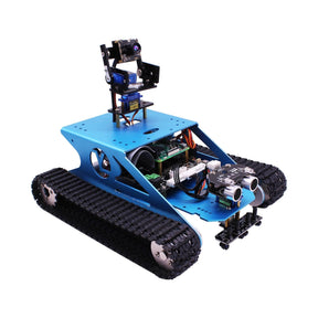 Yahboom G1 AI Vision Smart STEM Education Python Programming Tank Robot kit with WiFi Video Camera for Raspberry Pi 4B