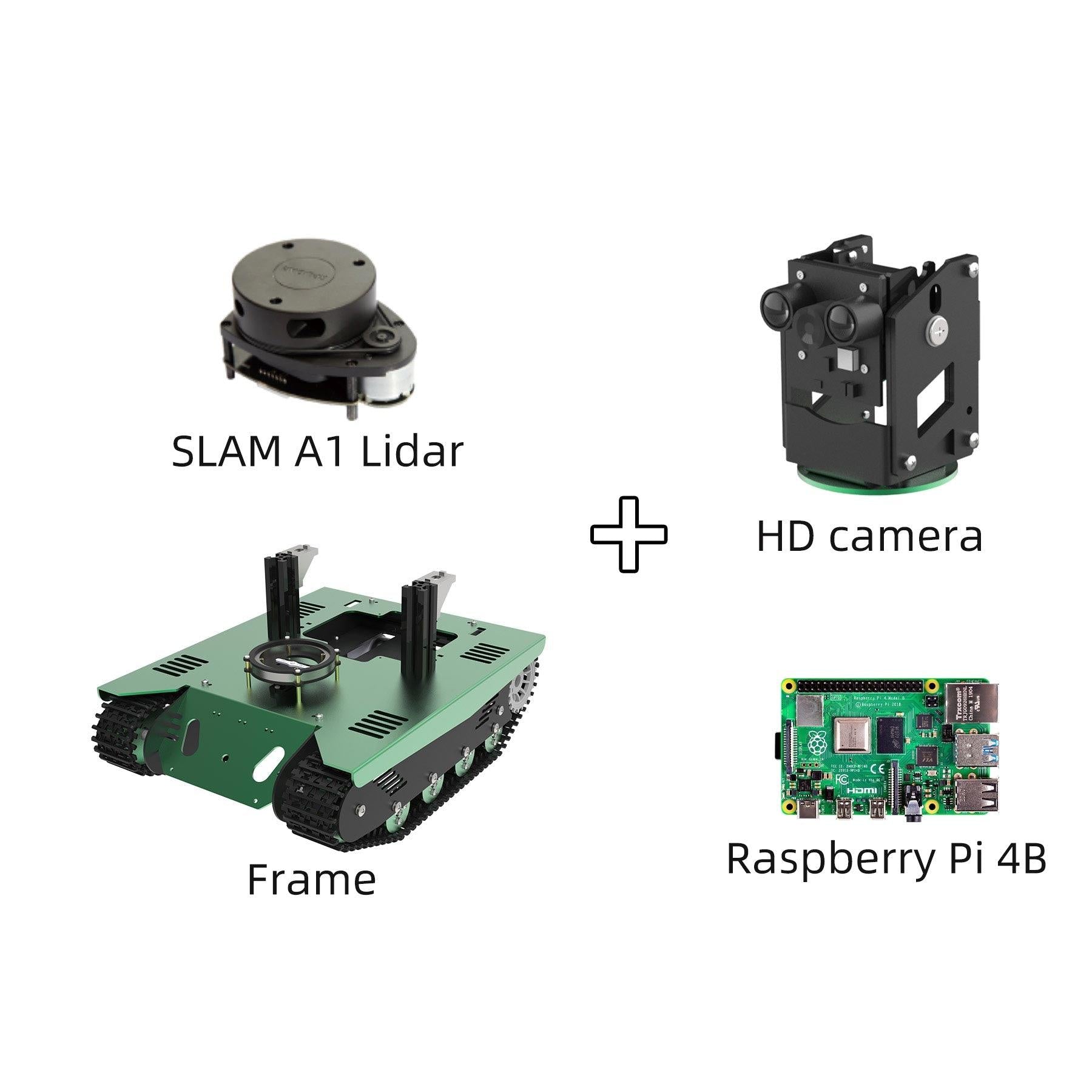 Yahboom ROS Transbot STEM Education Python Programming Robot with Lidar Depth camera MoveIt 3D mapping for Raspberry Pi