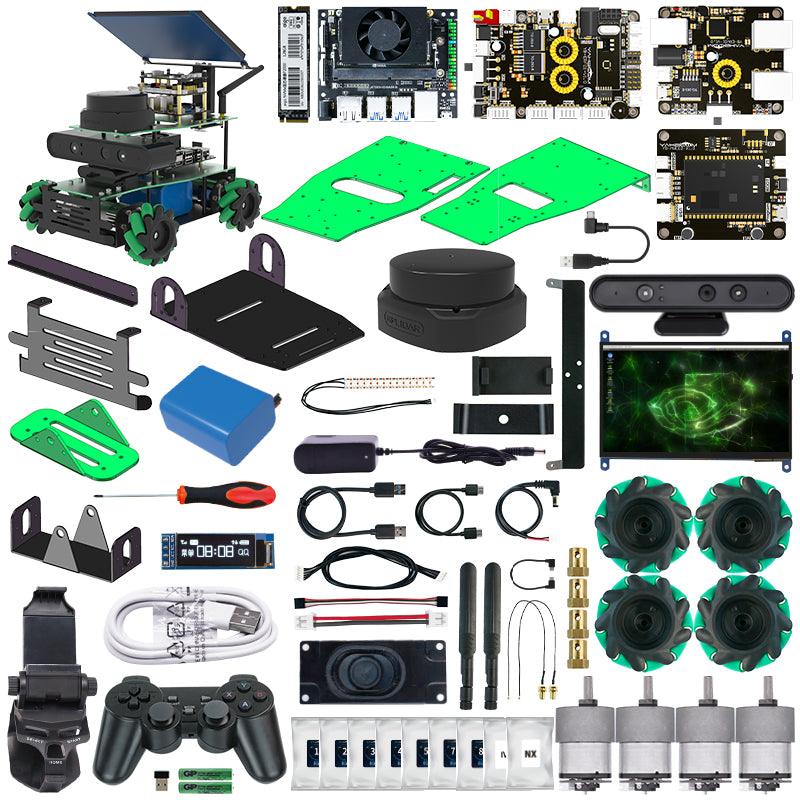 ROSMASTER X3 ROS STEM Education Python Programming Robot with Mecanum Wheel for Jetson NANO 4GB/Xavier NX/TX2 NX/RaspberryPi 4B