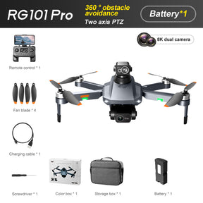 RC Drone RG101 PRO 2-Axis Gimbal Obstacle Avoidance 8K Brushless Quadcopter