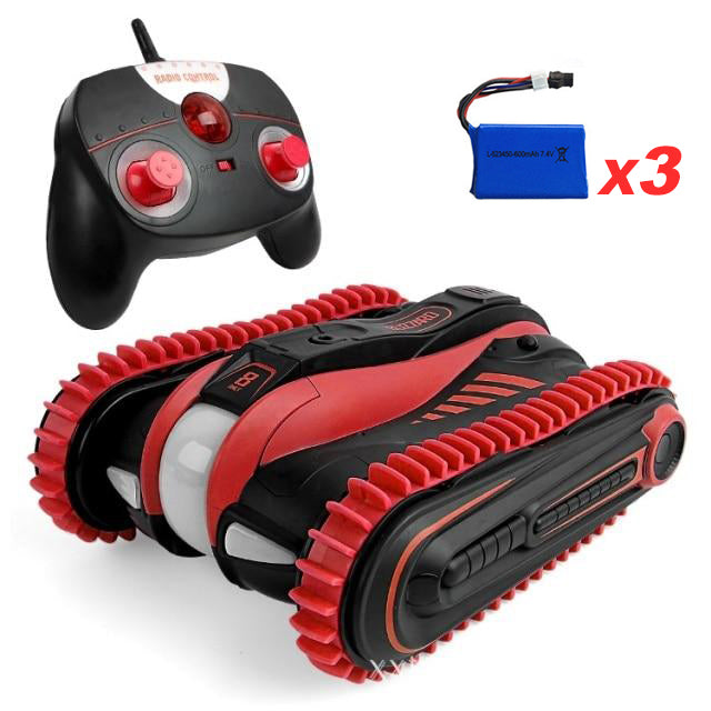 RC Car Amphibious LED Light 360° Rotation Stunt Car Toys
