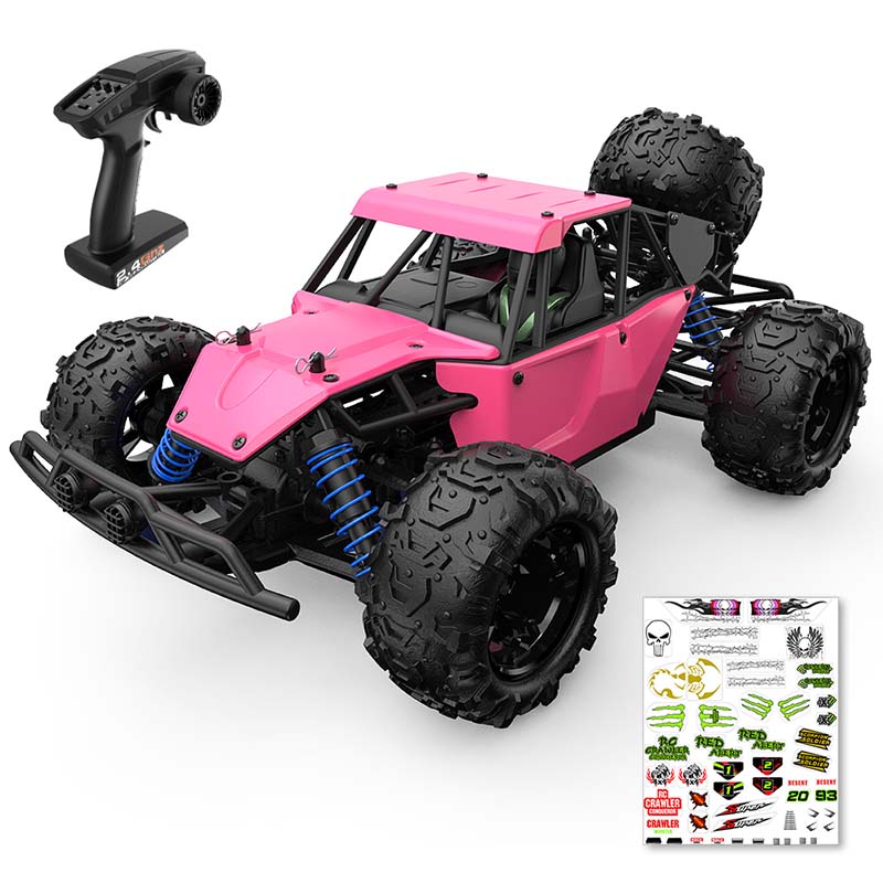 RC Car Pink 1:18 Full-Scale High-Speed Off-Road Climbing 4WD Car