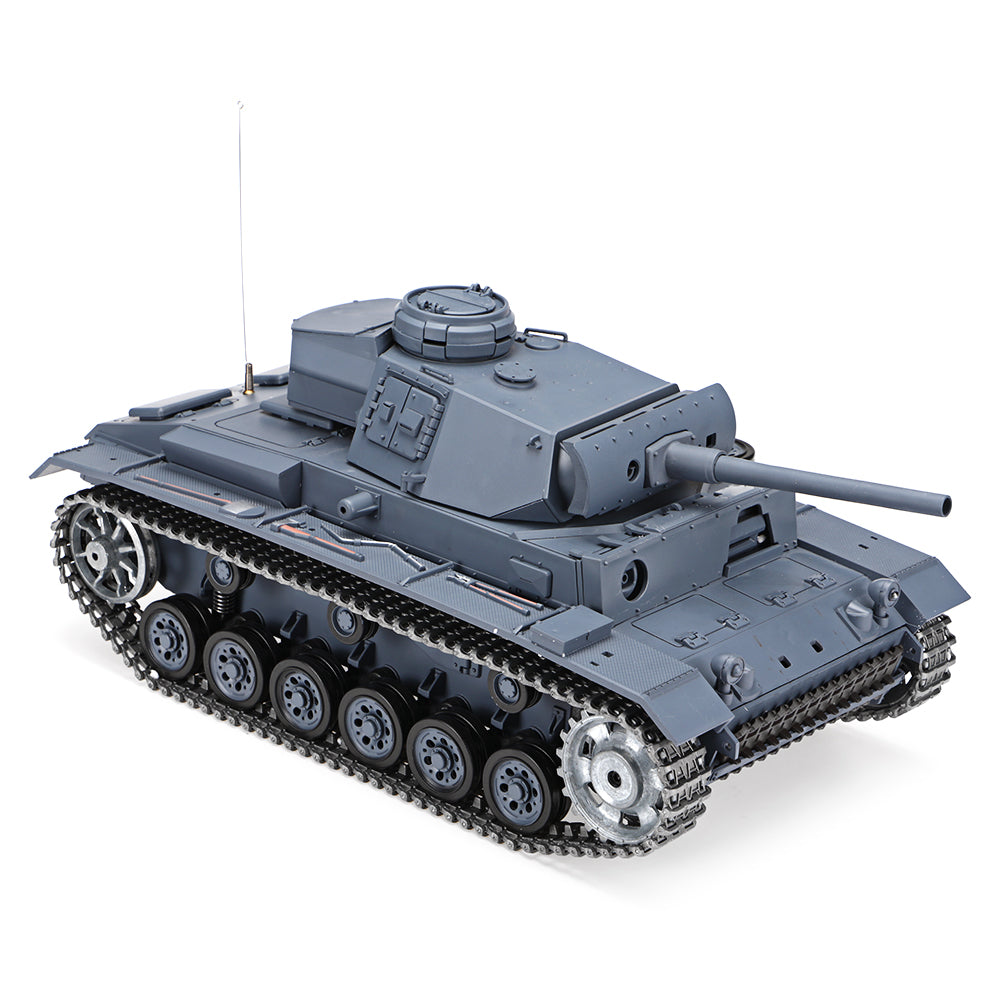 Heng Long 3848 Germany Panzer III RC Tank 1/16 Upgrade Metal RC Tank toys