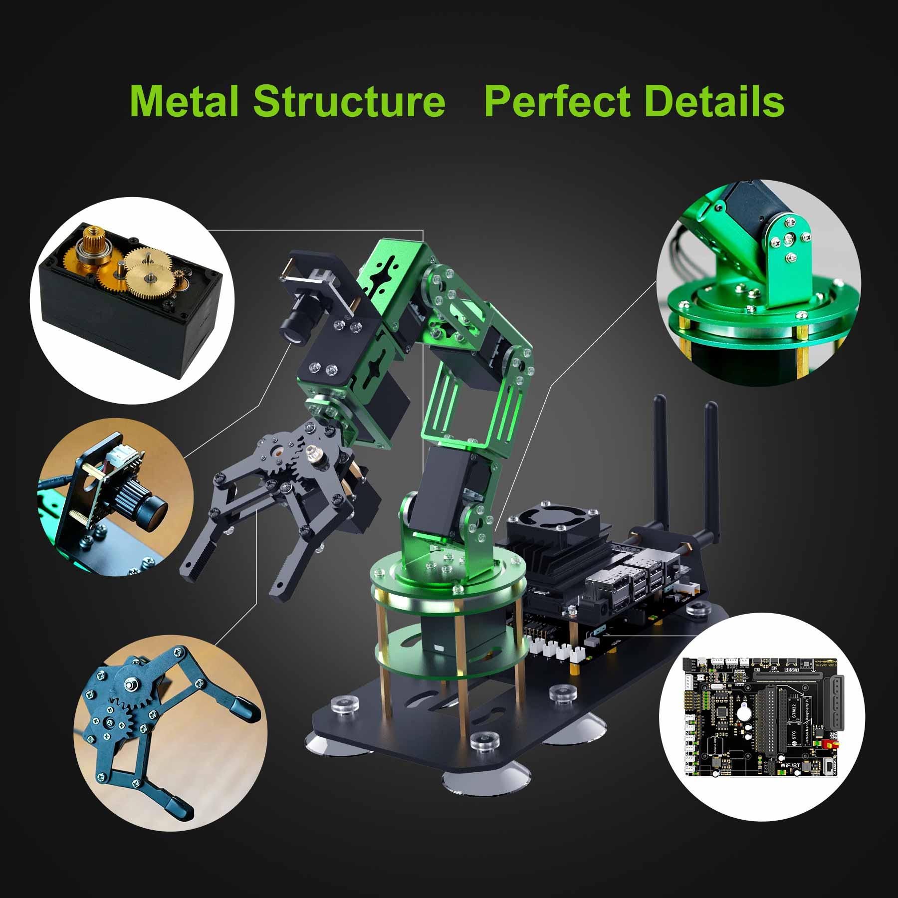 Yahboom DOFBOT AI Vision Robotic Arm ROS STEM Education Python Programming Robot for Jetson NANO 4GB(B01/SUB)