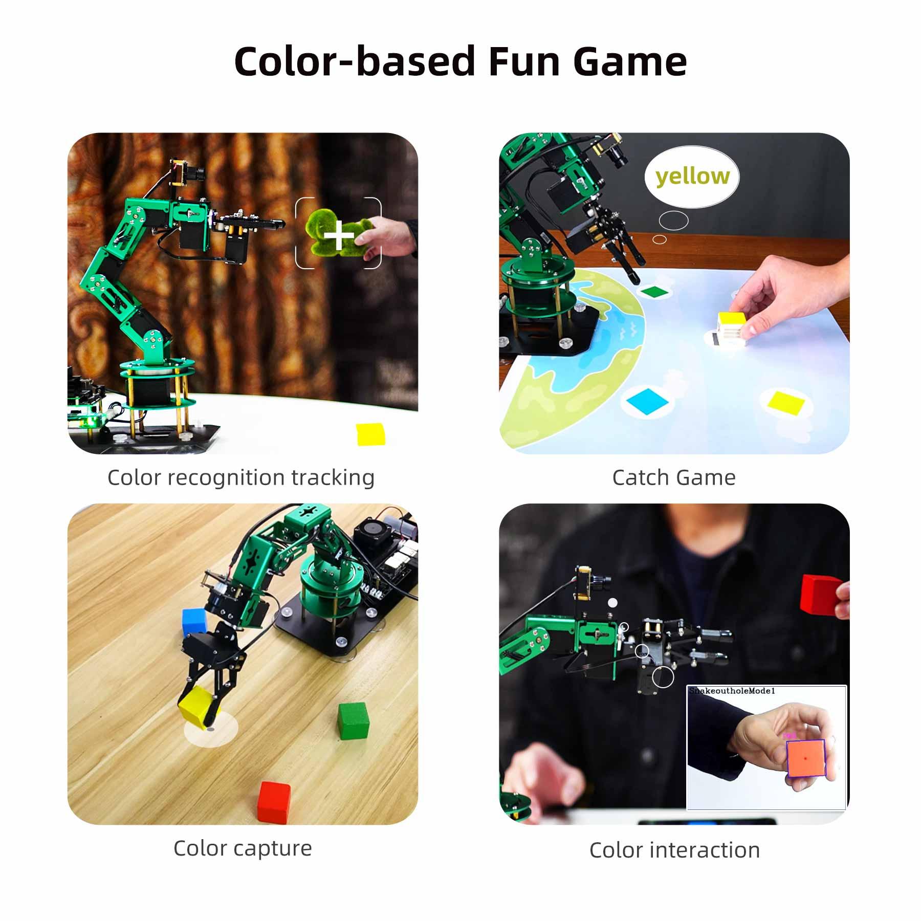 Yahboom DOFBOT AI Vision Robotic Arm ROS STEM Education Python Programming Robot for Jetson NANO 4GB(B01/SUB)