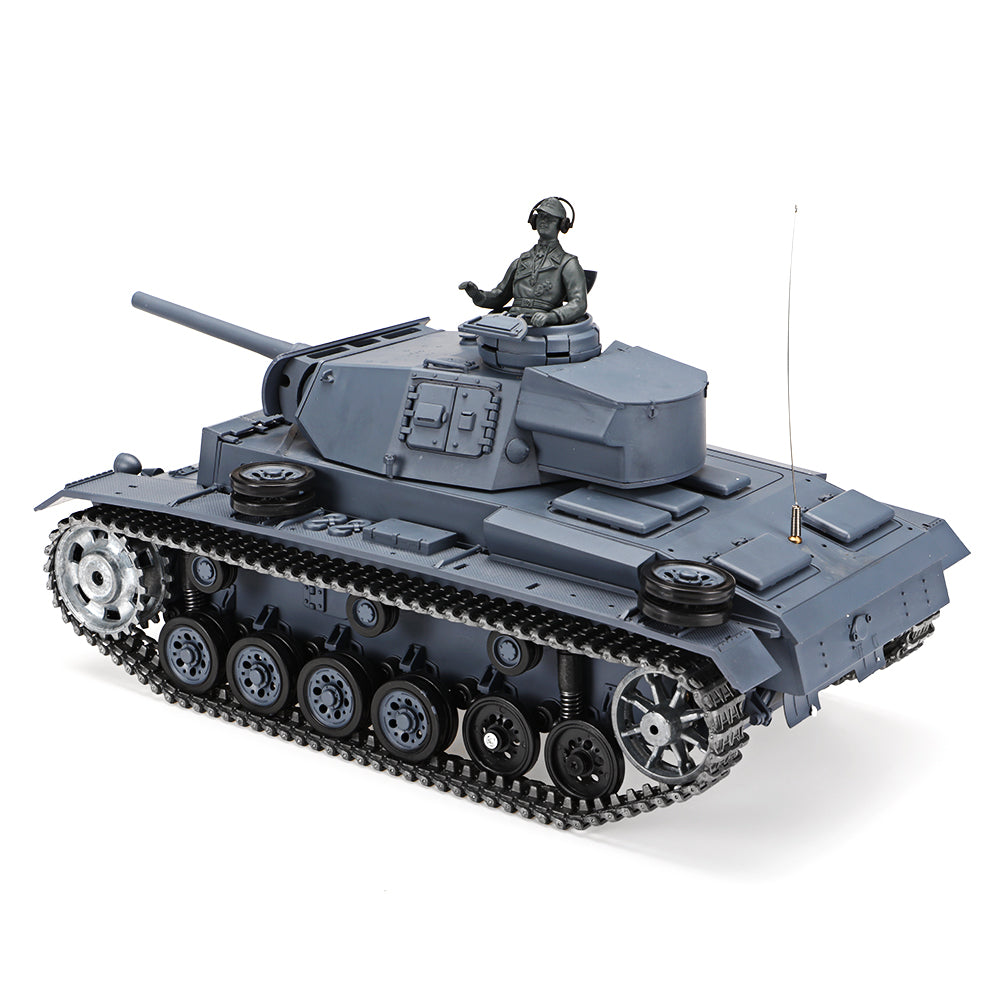 Heng Long 3848 Germany Panzer III RC Tank 1/16 Upgrade Metal RC Tank toys