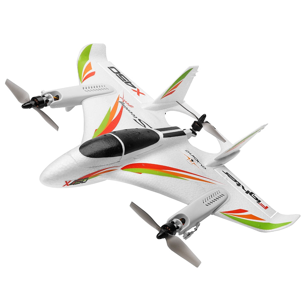 RC Airplane WLtoys X450 6CH 3D/6G Vertical Take-Off Glider bometoys