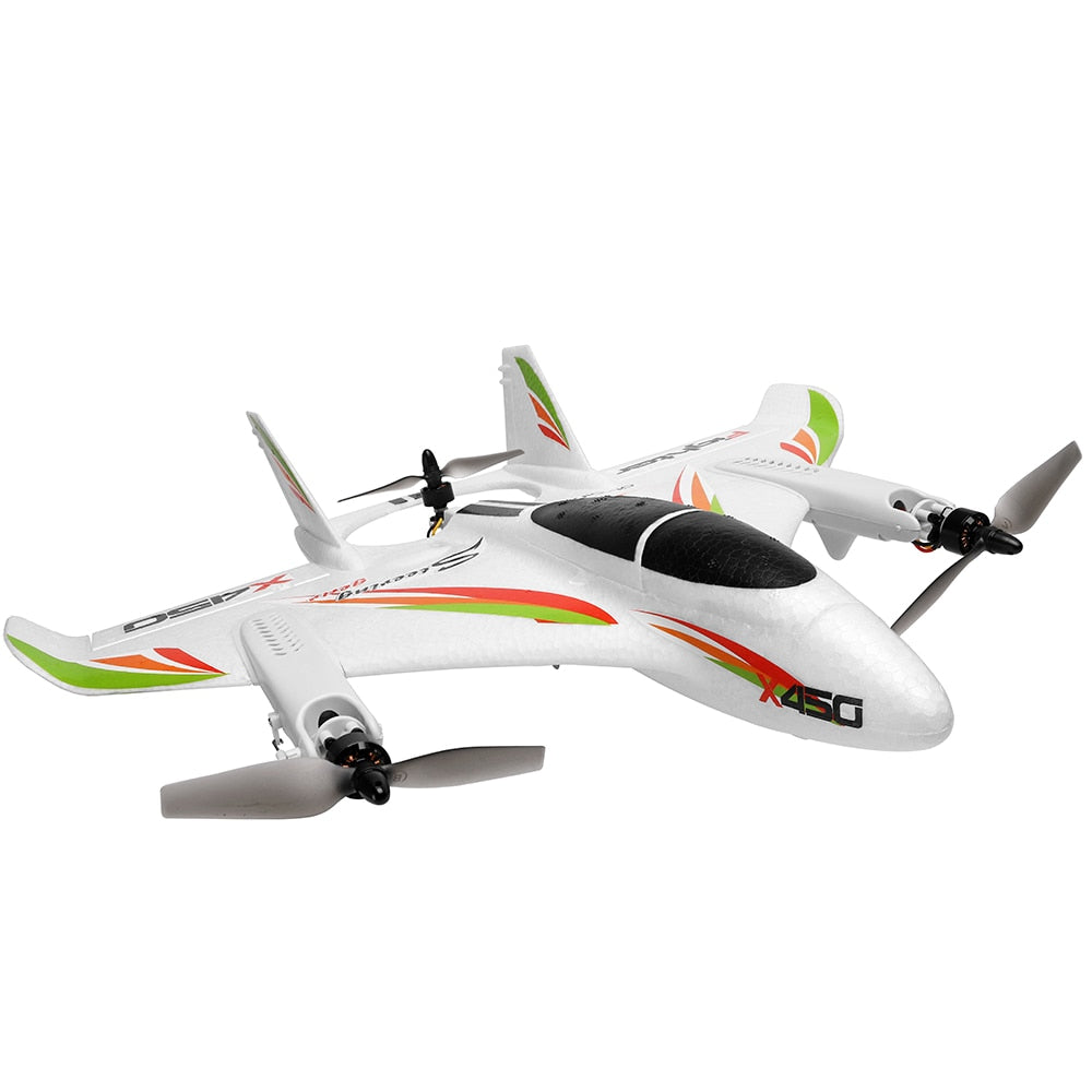 RC Airplane WLtoys X450 6CH 3D/6G Vertical Take-Off Glider | bometoys