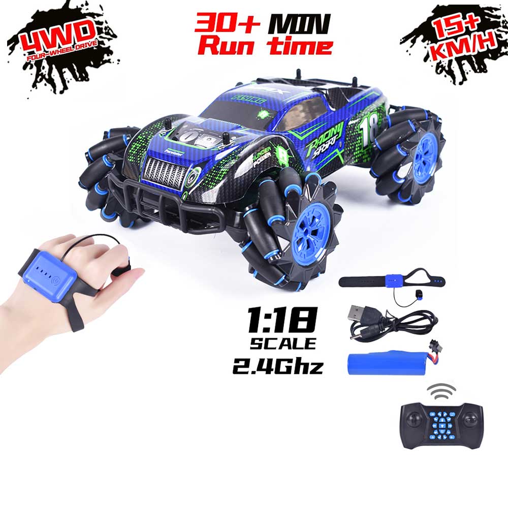 RC tank 4WD can fire water bombs drift horizontal movement rotating toys