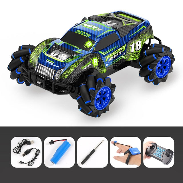 RC tank 4WD can fire water bombs drift horizontal movement rotating toys
