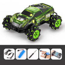 RC tank 4WD can fire water bombs drift horizontal movement rotating toys