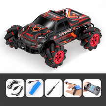 RC tank 4WD can fire water bombs drift horizontal movement rotating toys