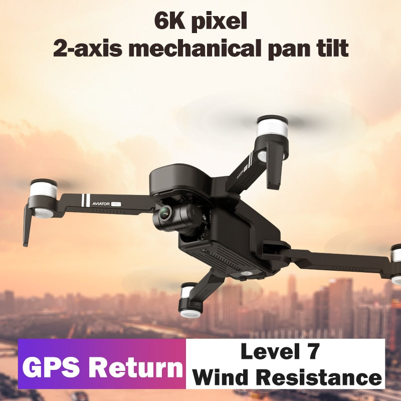 Drone Wide-Angle Camera 5G GPS WIFI Transmission Two-Axis PTZ Brushless Motor RC Distance 1KM