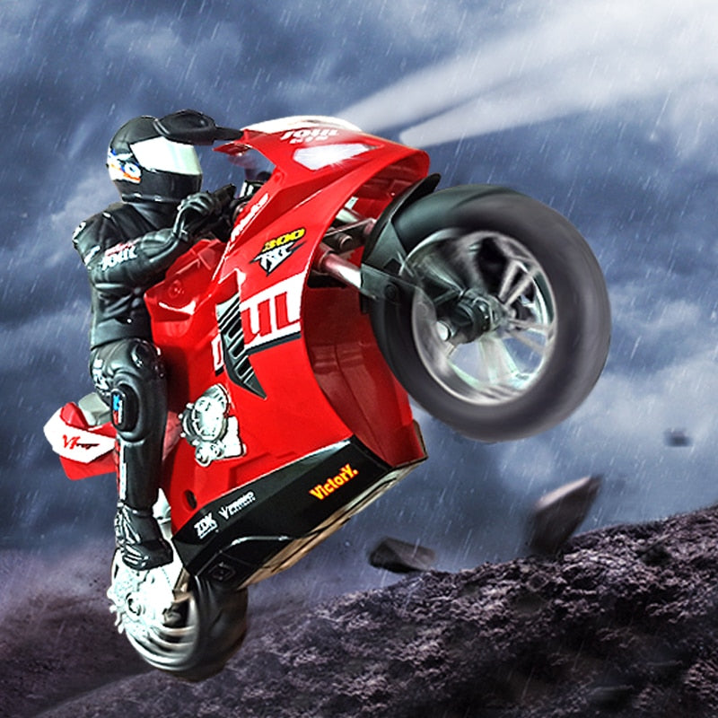 RC Motorcycle 360°rotating balanced 6-axis gyro Stunt Car Toys