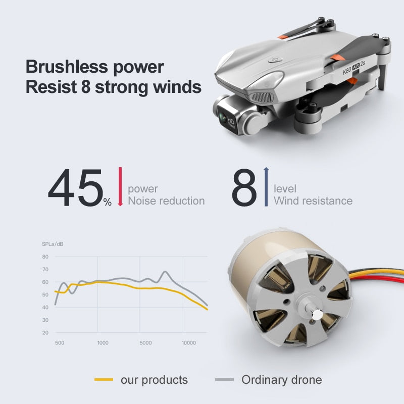 K80Air 2S RC Drone Brushless Foldable Quadcopter