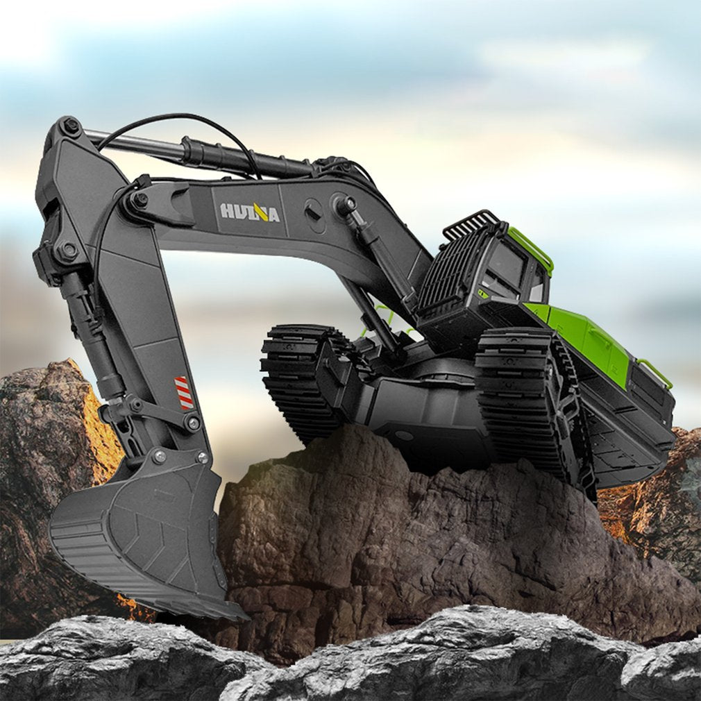 Huina 1593 Alloy Excavator 22CH RC Engineering Car Toy | bometoys
